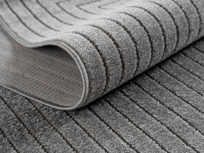 Vloerkleed NOVA 1202 Silver – Japandi Stijl | Indoor & Outdoor