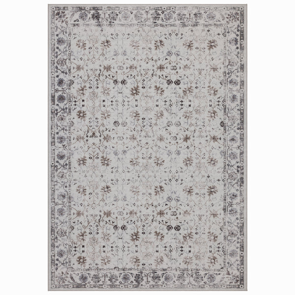 Wasbaar creme vloerkleed Inka 1142 – antislip, 3 mm