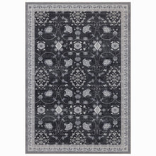 Wasbaar black vloerkleed Inka 1146 – antislip, 3 mm