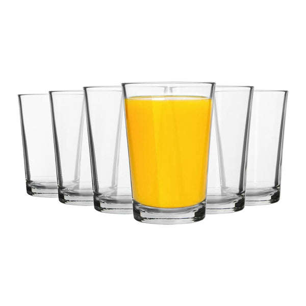 Lav Lara Drinkglazen Set van 6 – 205 ml – 10 cm Hoog – Glaswerk voor Water, Sap en Frisdrank