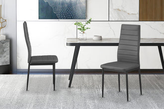 Set van 4 stoelen CATO/KENZO Grijs – stijlvol, modern en veelzijdig