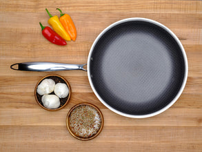 Premium Tri-Ply RVS Koekenpan 28 cm – Non-Stick Honeycomb Coating, Krasvrij, Vaatwasserbestendig en Geschikt voor Inductie