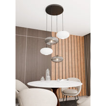 Hanglamp COCO 4 MIX – Zwart | Glas & Opal