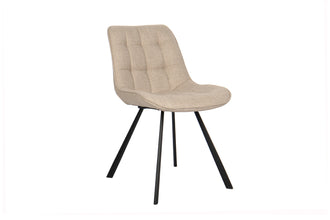 Stoel ARIBA Beige/Lichtgrijs – modern comfort met stijl