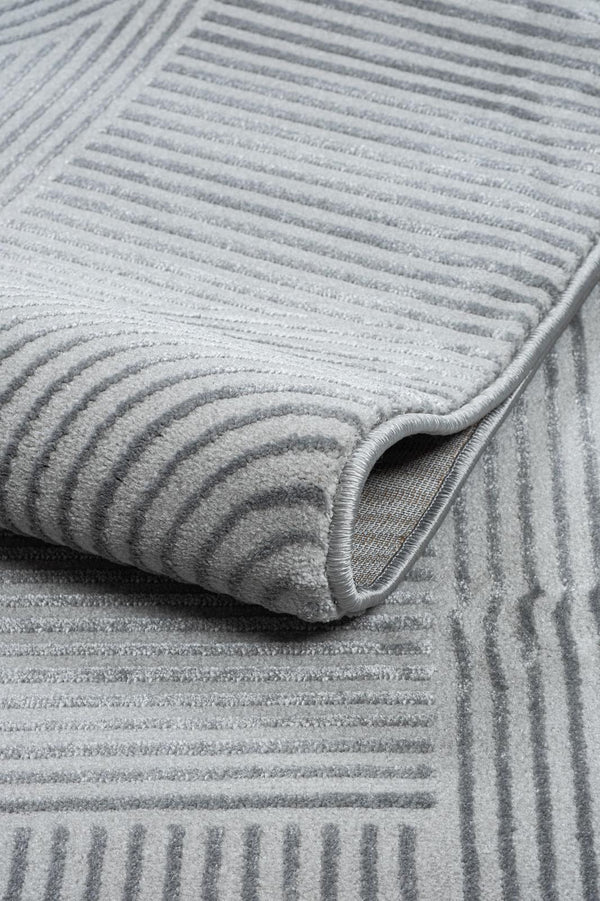 Vloerkleed JAPANDI Silver – Luxe & Trendy Design – detailfoto 2