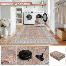 Wasbaar terra vloerkleed Inka 1145 – antislip, 3 mm