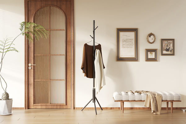 Zwarte metalen kapstok – 174 cm – Stevig & modern – detailfoto 2