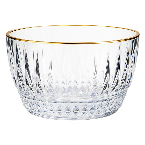 Bricard Avila Schalen – 6-delig – Glas – Ø10 cm – Transparant met gouden rand