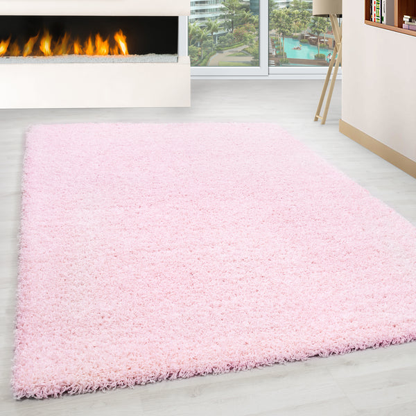 Vloerkleed LIFE Shaggy hoogpolig - Roze