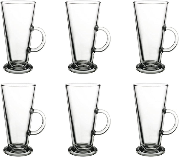 Pasabahce Colombian – Glazen met Poot en Handvat, 12 Stuks, 263 ml, Hittebestendig