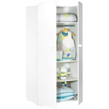 Complete Basis babykamer – 3-delige babykamer set met bed 120x60 cm, commode en kledingkast – Wit – BabyPrice