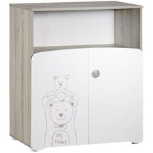 Complete Teddy babykamer – 3-delige babykamer set met bed 120x60 cm, commode en kledingkast – Wit