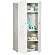Complete Teddy babykamer – 3-delige babykamer set met bed 120x60 cm, commode en kledingkast – Wit