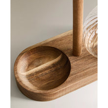 Linea olie- en azijnstel met acaciahouten basis – 2 × 300 ml