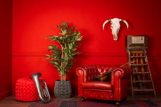 Kunst Bamboe 140 cm Japanese – Realistische Bamboe Kunstplant voor Binnen (Onderhoudsvrij)