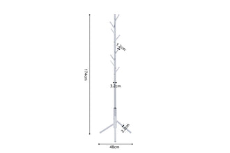 Witte metalen kapstok – 174 cm – Stevig & modern