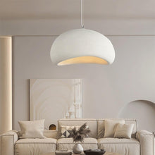 Japandi Wabi-Sabi Hanglamp 40 cm – Minimalistische Hars Plafondlamp – In Hoogte Verstelbaar – E27 Fitting