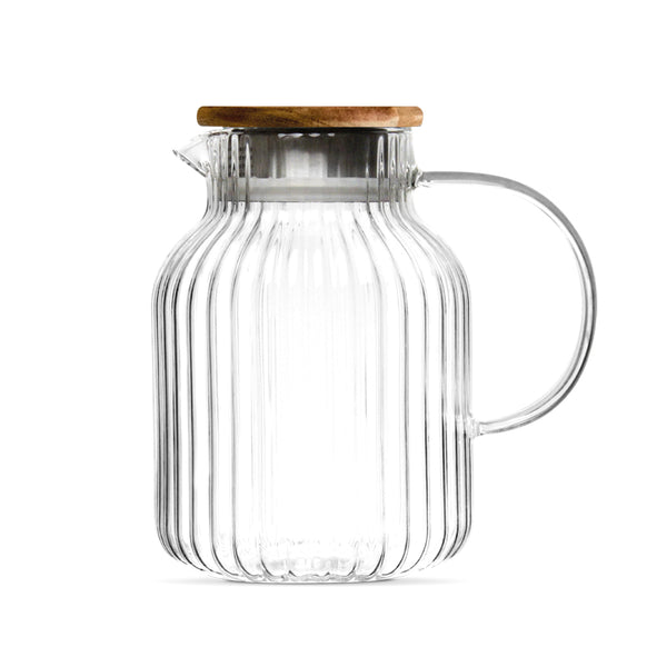 Borosilicaatglas Linea kan met filter – 1600 ml - Hittebestendig