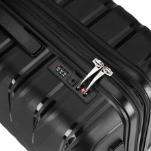 Kofferset Zwart 3-delig met TSA-cijferslot en 4 dubbele 360° wielen
