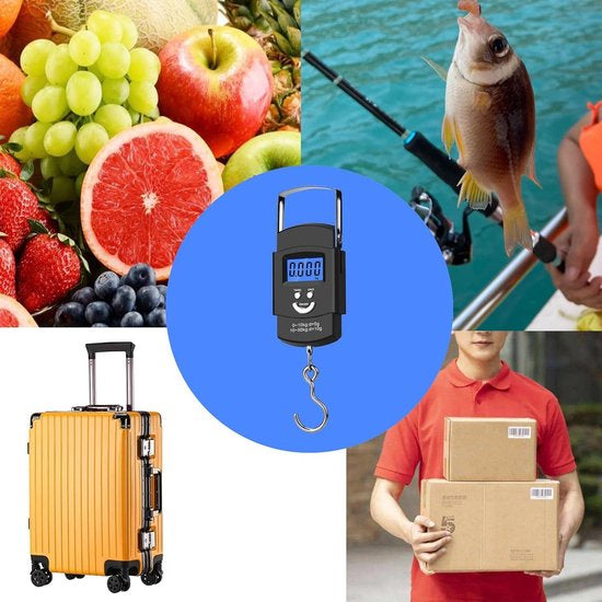 Digitale Draagbare Weegschaal – Tot 50 kg, Inclusief Batterijen – detailfoto 2