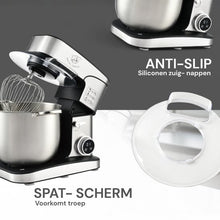Keukenmachine 16L XXL (2800W) – Deegmixer/Deegkneder – 12 Snelheden + Timer – RVS Mengkom – Incl. Garde, Klopper & Deeghaak