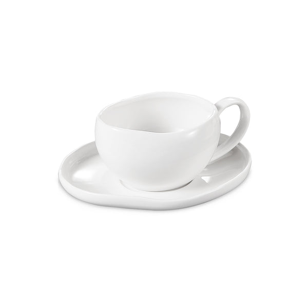 Curvy espressoset wit – 12 delig – 6 persoons – 120 ml Turkse koffie – detailfoto 2