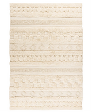 Handgemaakt wollen vloerkleed in Boho-stijl (Natural, 160 × 230 cm)