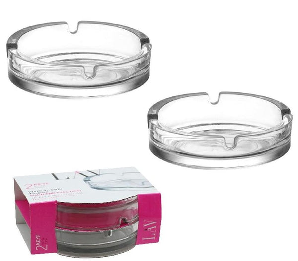 LAV KEYF – 2-delige Glazen Asbak Set