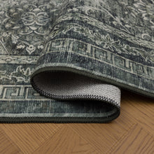 Wasbaar groen vloerkleed Inka 1148 – antislip, 3 mm