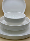 NISA Dinnerset Laagjes Wit – 27-Delige Serviesset voor 6 Personen