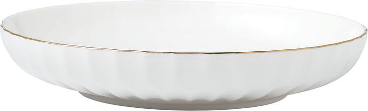 Bricard Muret Dinner Set Wit Goud 27-Delig – Luxe Porselein Servies 6 Personen met Gouden Rand