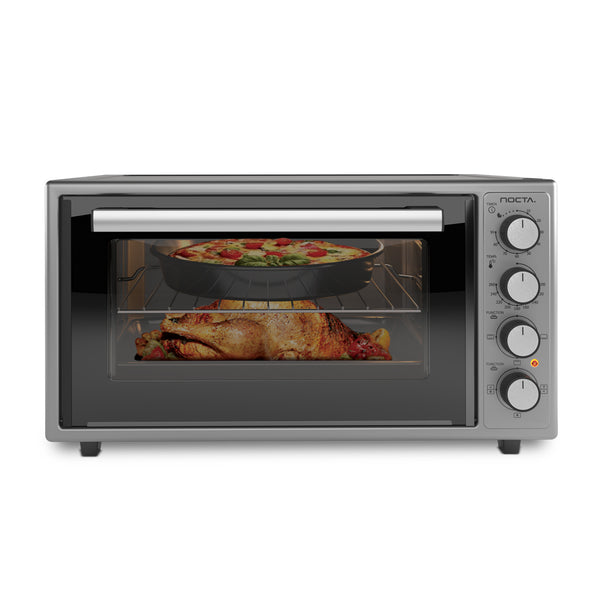 NOCTA Elektrische Oven – 50 Liter, Vrijstaand Hete Luchtoven (Grijs) – detailfoto 2