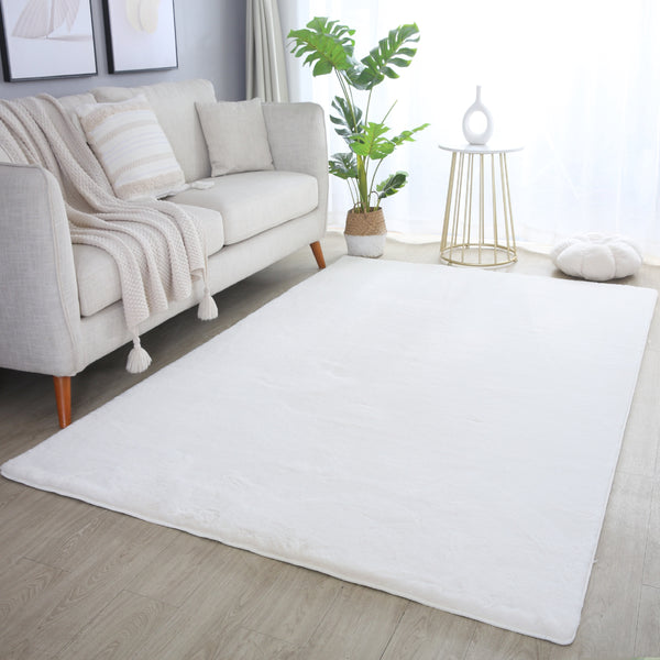 Vloerkleed FLUFFY Cream/ Off-white - Ultiem zacht en comfortabel