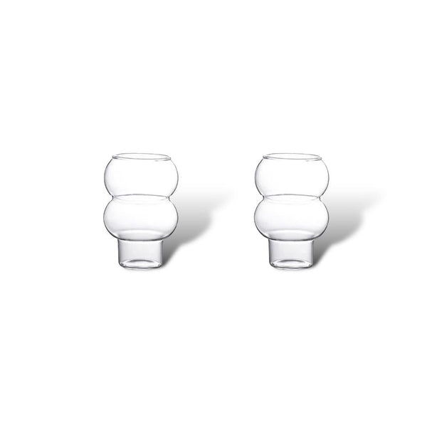 Trendy Bubble Glazen – Set van 2 | 500 ml Inhoud