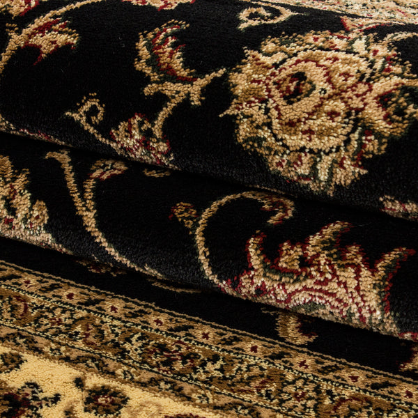 Vloerkleed MARRAKESH 210 Black– Klassiek en Oosters Design – detailfoto 2