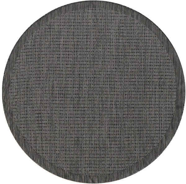 Rond Vloerkleed GIZA Black – detailfoto 2