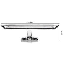 Pasabahce Grace serveerschaal op voet – Rechthoekig glas (29,5 × 8 cm)