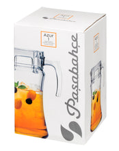 Pasabahce Azur Glazen Waterkan – 1400 ml – Met Transparant Deksel – Karaf voor Water, Sap en Limonade
