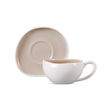 Curvy espressoset wit-beige – 12 delig – 6 persoons – 120 ml Turkse koffie