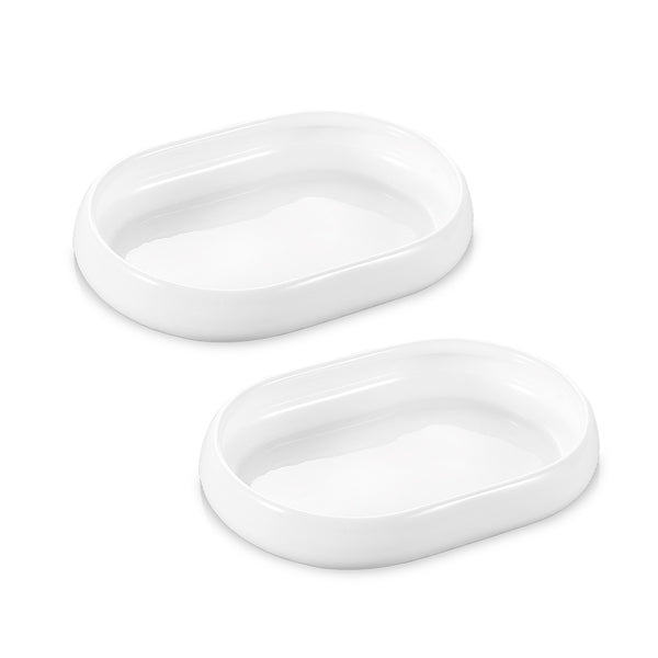 Livenza Cosmo serveerschalen klein set – 2-delig – wit – Ovale schaaltjes 14×10 cm