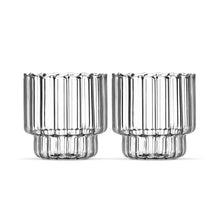 Trendy Linea glazen – borosilicaat – set van 2 – 400 ml