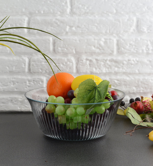 Pasabahce Frezya glazen fruitschaal – Ø24 cm – diepe schaal – detailfoto 2