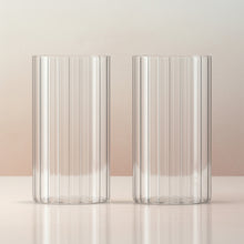 Linea trendy drinkglazen – borosilicaatglas – 400 ml (2 stuks)