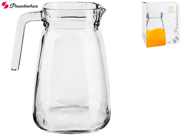 Pasabahce Carre Glazen Waterkan – 1800 ml – Zonder Deksel – Glazen Karaf voor Sap, Limonade en Water