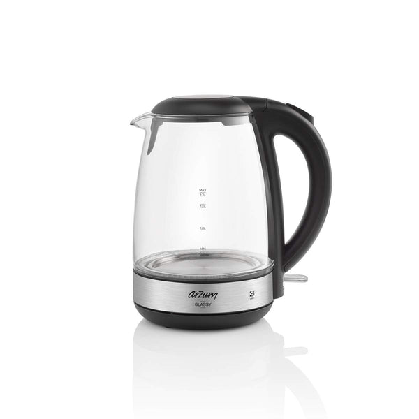 Arzum Glassy Glazen Waterkoker – 1,7L met blauwe LED verlichting