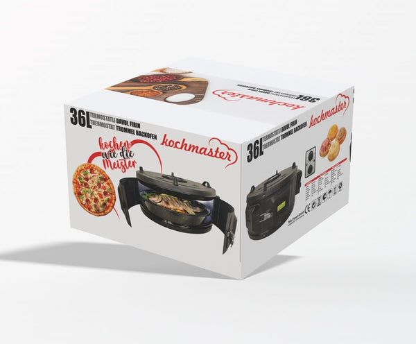 Enkel Laags Trommeloven – 36L met Glas en Thermostaat