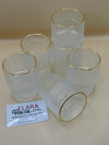 Bubble Theeglazen met Gouden Rand – Set van 6, 190 ml, Hittebestendig