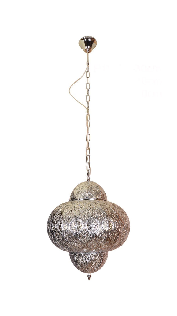 Djerba hanglamp zilver – Oosterse en Marokkaanse sfeer in tijdloos design – detailfoto 2
