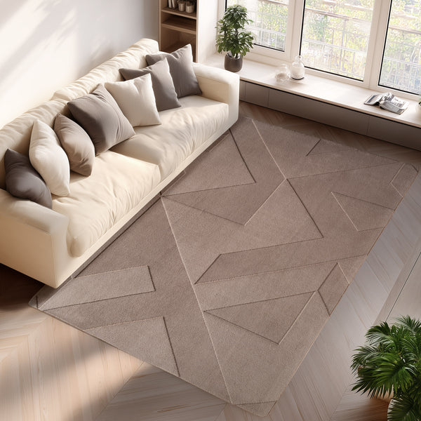 Vloerkleed Pompei 1613 Beige - Japandi stijl – detailfoto 2