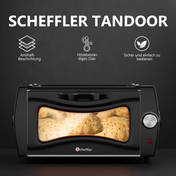 Mini Tandoor Oven – 2100W | Met Bakplaat & Anti-aanbaklaag – detailfoto 2